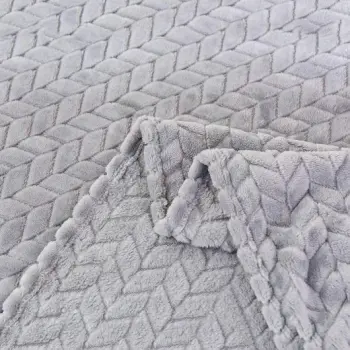 Gruby miękki koc narzuta 200x220 JODEŁKA j szary