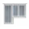 Firana żakardowa gotowa do zawieszenia zestaw komplet 140x300 i 250x200