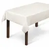 Obrus na stół plamoodporny kremowy 120x160 Wielkanoc ecru