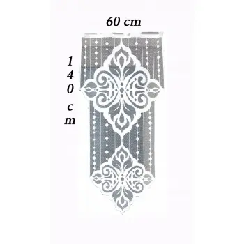 Panel firanka do salonu kuchni żakardowa z otworami na drążek 140x60 Nowość