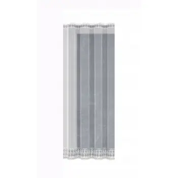 Biała firana żakardowa z wszytą taśmą do salonu sypialni kuchni 250 x 200