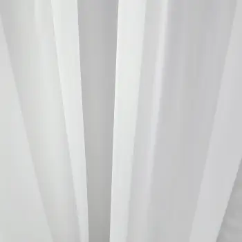 Firanka woal falbany glamour do salonu sypialni 250x145 biała na taśmie