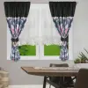 Komplet zasłon w kwiaty firana woalowa markizeta 155x500