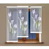 Panel firanka żakardowa na żabki tunel 140x50 tulipany