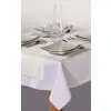 Plamoodporny z tkaniny obrus na stoł w kolorze białym 150x350 WYPRZEDAŻ