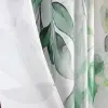 Zasłona biała kwiaty róże gotowa do zawieszenia 250x145 cm taśma WAVE