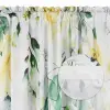 Zasłona biała kwiaty róże gotowa do zawieszenia 250x145 cm taśma WAVE