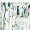 Zasłona biała kwiaty róże gotowa do zawieszenia 250x145 cm taśma WAVE