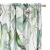 Zasłona biała w liście gotowa do zawieszenia 250x145 cm taśma WAVE NOWOŚĆ