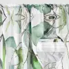 Zasłona biała w liście gotowa do zawieszenia 250x145 cm taśma WAVE NOWOŚĆ