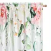 Zasłona biała kwiaty róże gotowa do zawieszenia 250x145cm taśma WAVE NOWOŚĆ