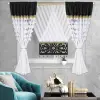 Firana woal panel zasłony laserowe komplet cyrkonie 160x300 salon sypialnia