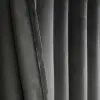 Zasłona welurowa zaciemniajaca z falbana taśma tunel żabki 250x140 SZARY