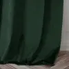 Zielona zasłona welur zaciemniajaca z falbana taśma tunel żabki 250x140