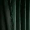 Zielona zasłona welur zaciemniajaca z falbana taśma tunel żabki 250x140