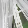 Zestaw firana woal biały zasłony zawieszki ażurowe szary 250x400