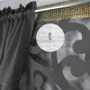 Zestaw zasłony szare 160x145 laser panel ażur ornament 120x90