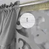 Zestaw zasłony jasno szare 160x145 laser panel ażur ornament 120x90