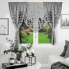 Zestaw zasłony jasno szare 160x145 laser panel ażur ornament 120x90