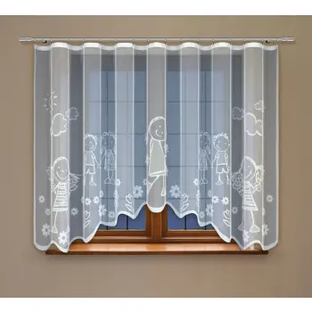 Żakardowa firanka gotowa z taśmą 160 x 300 245360