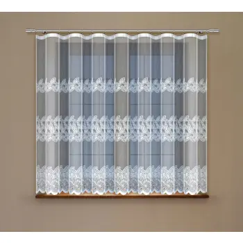 Żakardowa firanka gotowa z taśmą 24559 160 x300cm