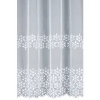 Biała firanka haftowana metrażowa wys.280cm 112069