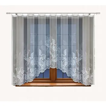 Firany gotowe z taśmą komplet 160x300 i 250x200