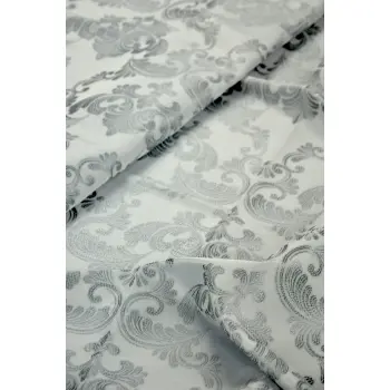 Tkanina na zasłony, poduszki glamour Szara 13058