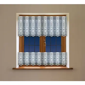 Lambrekin żakardowy biały 60x300 cm 248860