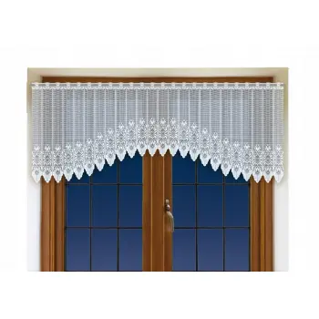 Lambrekin żakardowy biały 60x300 cm 24760