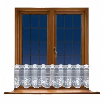Lambrekin żakardowy biały 30x150 cm 247130