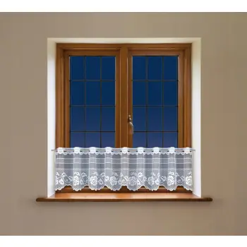 Lambrekin żakardowy biały 30x150 cm 247130