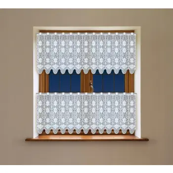 Lambrekin żakardowy biały 60x300 cm 242500