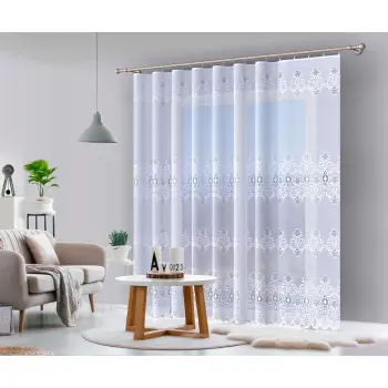 Biała firanka żakardowa metrażowa 347330 wys 220cm