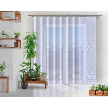 Biała firanka żakardowa metrażowa 347140 wys 250cm