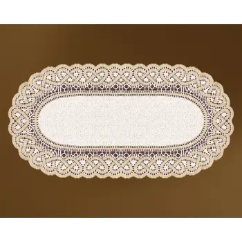 Bieżnik krem-c.złoto żakardowy 60x120 cm 202681