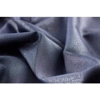 BIEŻNIK z tkaniny na stół 160x40 granatowo srebrny